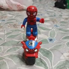 Lego Duplo Spiderman Figure With Motorcycle Marvel Super Hero Ty35