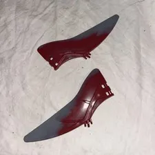 Lego Dinosaur Wings Pteranodon - Left & Right with Marbled Red