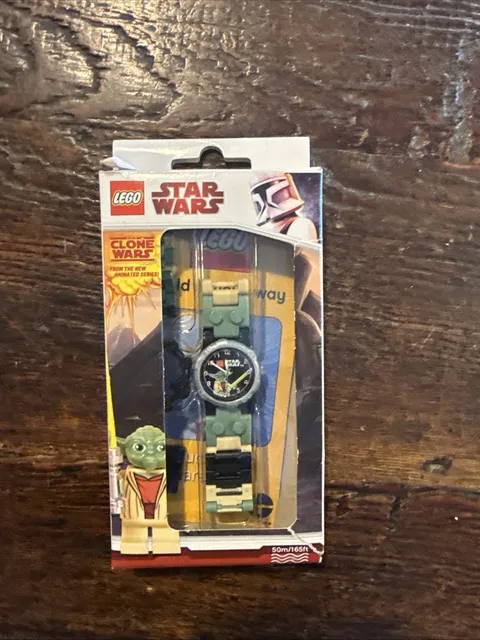 LEGO STAR WARS YODA WATCH  32PC. W/MINIFIGURE (DAMAGED BOX) NEW NIB