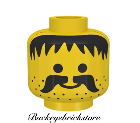 LEGO Yellow Minifig Head For Justin or Castle Knight