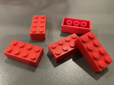 LEGO RED Part 3001 2x4 BRICK HUGE LOT OF 100 PIECES