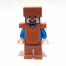 LEGO Minecraft Steve With Perfect Condition Leather Armor