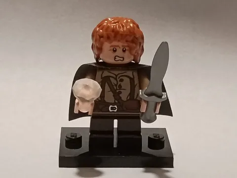 LEGO Minifigure The Lord of the Rings Samwise Gamgee lor004 + Knife - 2010s 9470