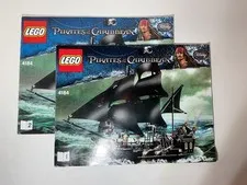 LEGO Pirates of the Caribbean The Black Pearl 4184 Instructions Book 1 & 2 Only