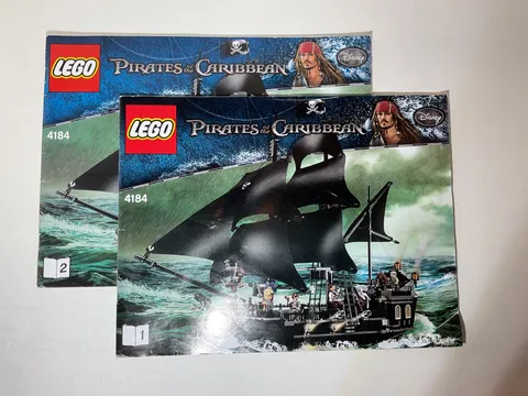 LEGO Pirates of the Caribbean The Black Pearl 4184 Instructions Book 1 & 2 Only