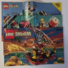 LEGO 6256 Islander Catamaran Manual Vintage Pirates Islanders 1994