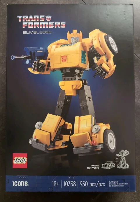 LEGO Icons Transformers Bumblebee Collectible Figure Set 10338 | Brand New | NIB