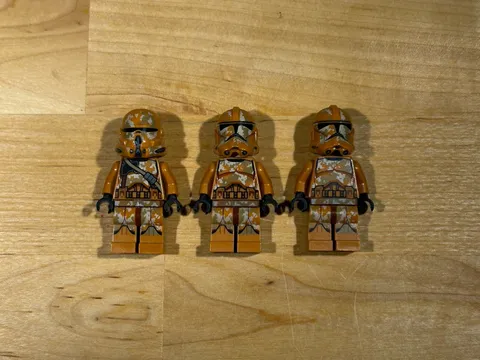 Lot of 3 Lego Star Wars Geonosian Clone Troopers Airborne 75089 (READ)