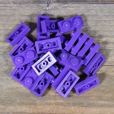 LEGO Dark Purple Plate 1 x 2 Part No. 30233 Qty 25