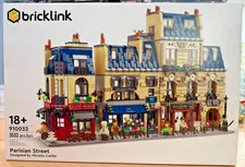 LEGO:Bricklink Designer Program: Parisian Street 910032 New Sealed Box. Retired.