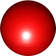LEGO Part 41250 - Red Ball, Hard Plastic, 51mm (approx. 6 studs diameter)