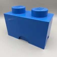 LEGO Storage Brick Container 2 Stud Stackable 10x5x6  Blue