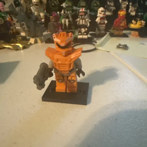 LEGO Orange Robot Sidekick Minifigure Space Galaxy Squad gs010
