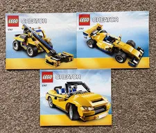 Lot of 3 LEGO Creator 5767 Cool Cruiser Instruction Guide MANUAL ONLY~ VERY GOOD