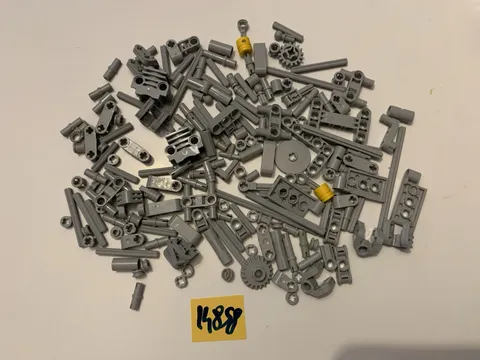 Lego TecHnic Connectors Light Grey Parts Lot