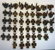 Mega Bloks Dragon Krystal Wars Orcs,Orc & Bronze Knights 48 Mini figures Lot