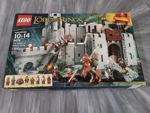 Lego Lord of the Rings #9474 Battle of Helm's Deep MISB 1368 pcs! Box Not Mint