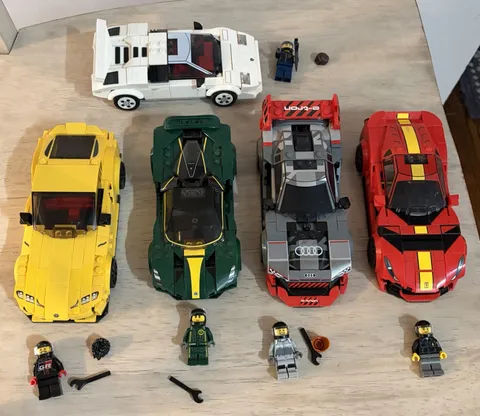 LEGO Speed Champions Bundle of 6 Cars with Minifigs