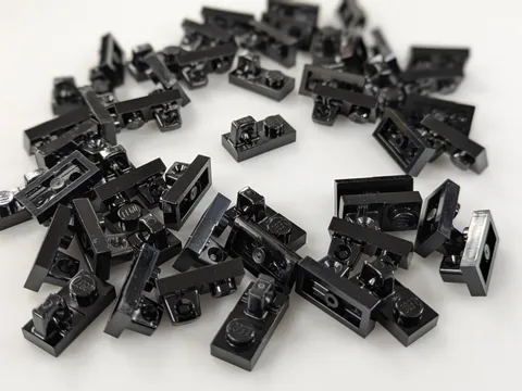 Lego x100 New Black Hinge Plate 1 x 2 Locking with 1 Finger  # 30383 Lot Bulk