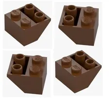 LEGO ® 4x slope negative 2x2 brown Reddish brown 76959 6425510 inverted New