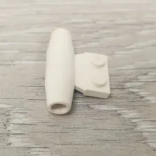 Lego 3475 3475u White Engine Smooth Small Replacement Part Piece