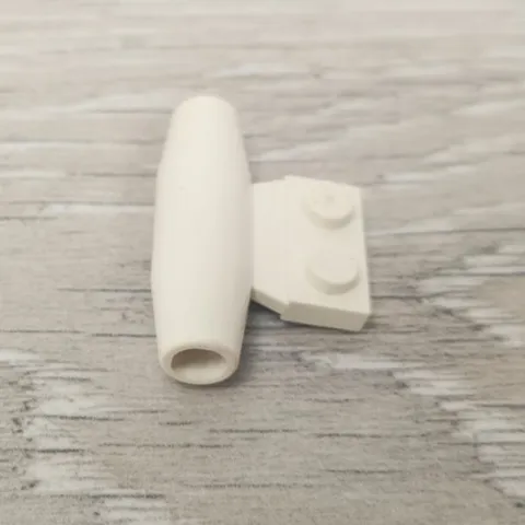 Lego 3475 3475u White Engine Smooth Small Replacement Part Piece