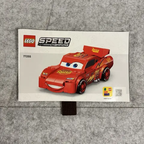 Lego Instruction Booklet Manual ONLY - Speed Champions Lightning McQueen - 77255