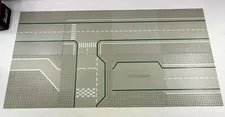 Vintage LEGO 32x32 Gray Baseplate: 7-Stud Road Pattern Lot Of 8