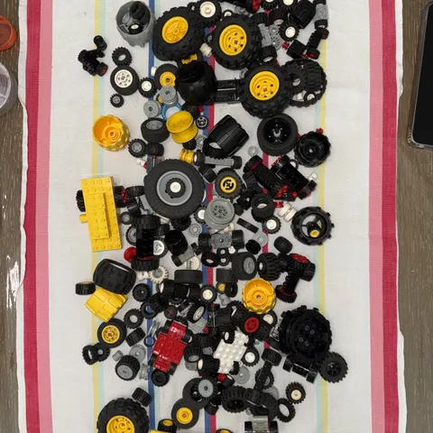 Lego Pieces Parts  Variety Mixed Wheels 2 Lb Bundle Assorted