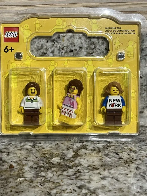 Lego Set of 3 Pumpkin I ❤️NYC I Heart New York Mini FIGURES 852766 RARE Vintage