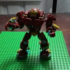 LEGO Marvel Iron Man Mech Figure - Red Gold Black Plastic Build