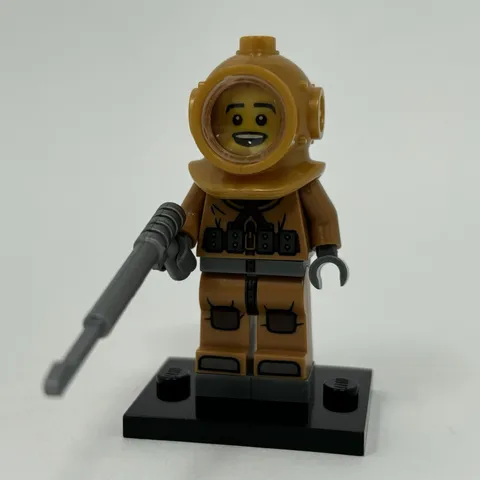 Lego Diver Minifigure Collectible Series 8 CMF Complete w Helmet & Harpoon Spear
