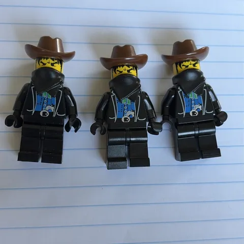 LEGO ® System Western Minifigur ww011 Cowboy Banditen Lot Of 3