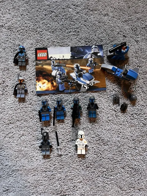 RARE LEGO Star Wars Mandalorian Lot W/ Rare Pre Viszla + White Boba - Read Desc