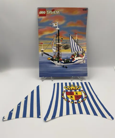 Lego Armada Flagship Cloth Sails & Instructions Manual 6280 6291 Sailbb02