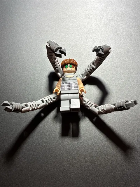 Lego Marvel Minifigure Dr. Octopus Otto Octavius Bluish Gray 4857 Spider-man