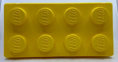 LEGO Storage Brick Case 8 Stud Large Yellow Container Plastic Bin Box EMPTY 14x7