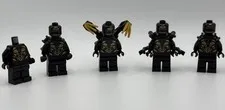 Lego Lot of 4.5 Marvel Black Outrider Minifigures, Mixed Accessories