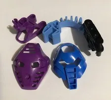 LEGO Bionicle Kanohi Mask PAKARI 32566 Purple  Blue Parts Lot Kanohi