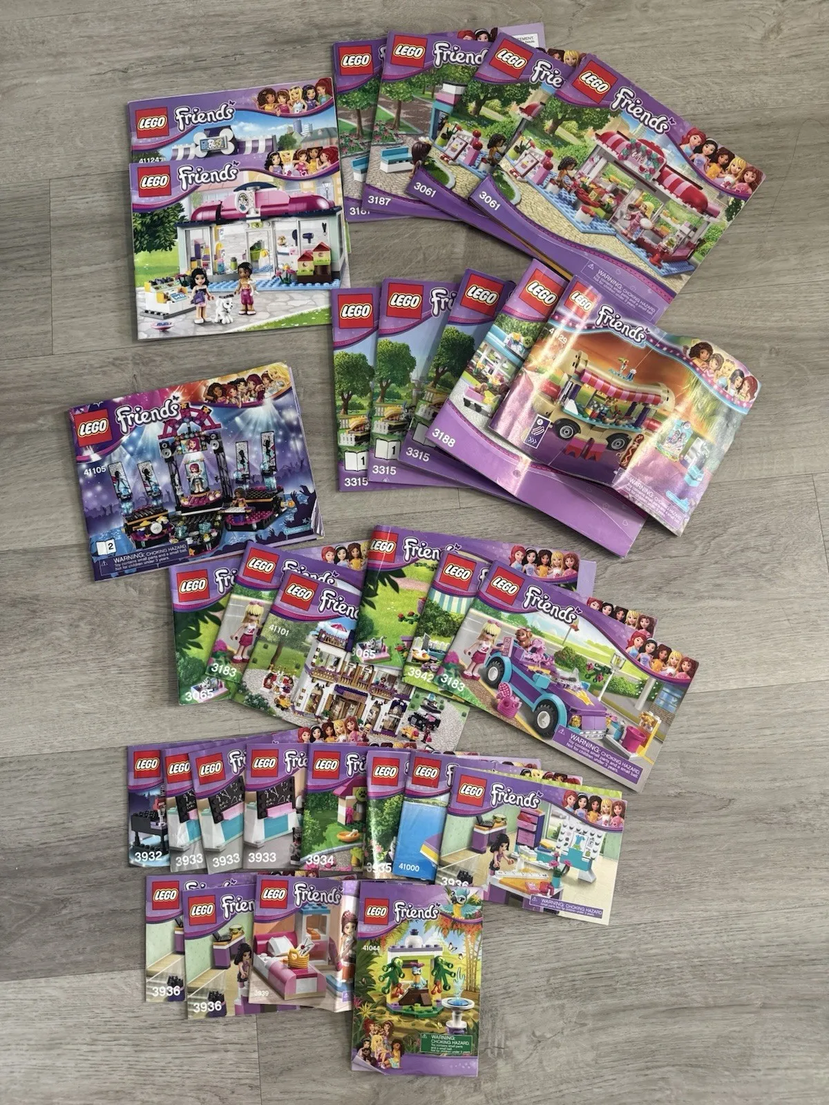 Lot Of 30 Lego Friends Instruction Booklets Manuals - Only The Books **NO TOYS**