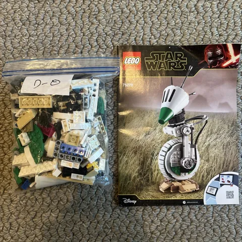 LEGO Star Wars D-O 75278 100% Complete With Figure, Manual, Excellent Condition