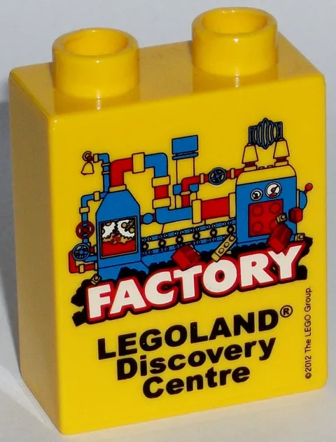 LEGO LEGOLAND Collectible Brick FACTORY 2012 Discovery Centre Version 2 