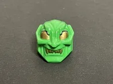 New Old Stock LEGO Spiderman - Green Goblin 2 Mask with Gold Eyes and Teeth