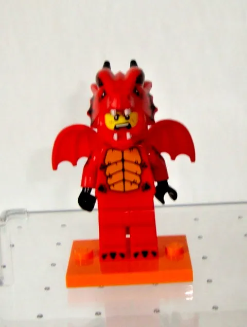 Lego Minifigure - Series 71021 - Series 18 Party - Red Dragon Costume Guy- 2018