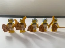LEGO CMF Series 13 Egyptian Warrior Minifigures Lot of 5 Army Builder 71008