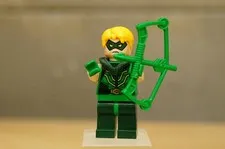 LEGO Minifigure Super Heroes Justice League sh0153 Green Arrow Hair Mask & Bow