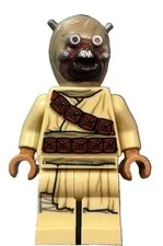 LEGO Star Wars Tusken Raider Minifigure Tan Outfit Masked Head Plastic no cracks