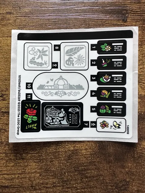 LEGO Sticker Set 41757 - (10103449/6435269) NEW original 41757stk01 Botanical