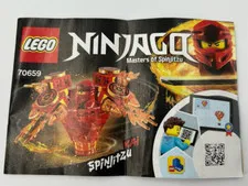 Lego Ninjago Spnjitzu 70659 Instructional Manual Only 2019