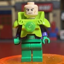 LEGO Minifigure Lex Luthor Battle Armor Green Legs sh292 Super Heroes